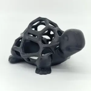 Deko Moosschildkröte in groß aus 3d Druck als Produktbild mit weißem hintergrund