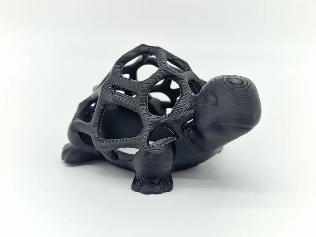 Deko Moosschildkröte in groß aus 3d Druck als Produktbild mit weißem hintergrund